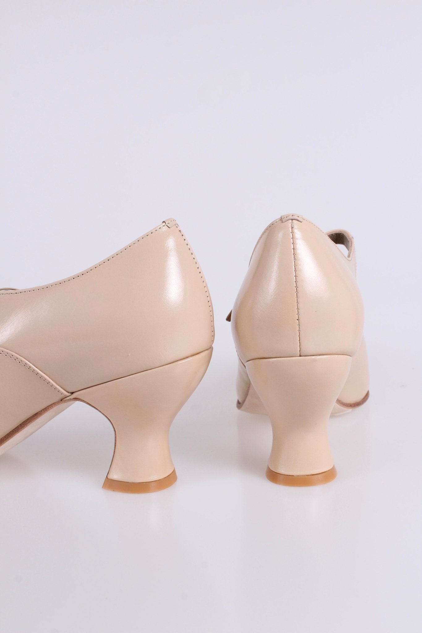 1920's inspired Mary Jane pumps - Cream - Yvonne