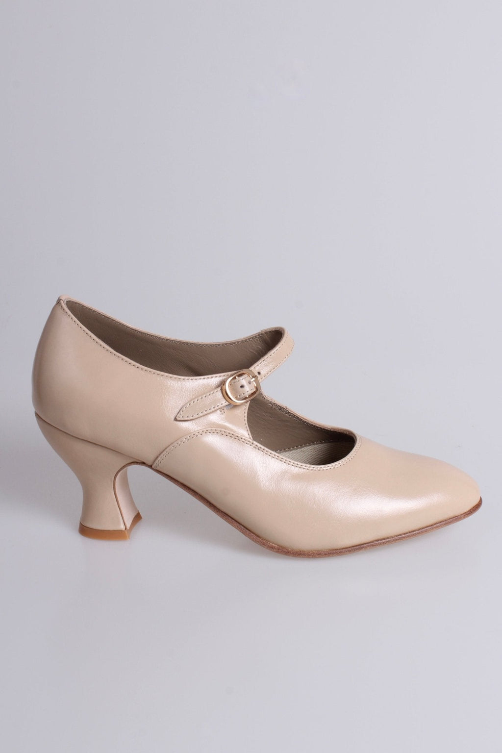 1920's inspired Mary Jane pumps - Cream - Yvonne
