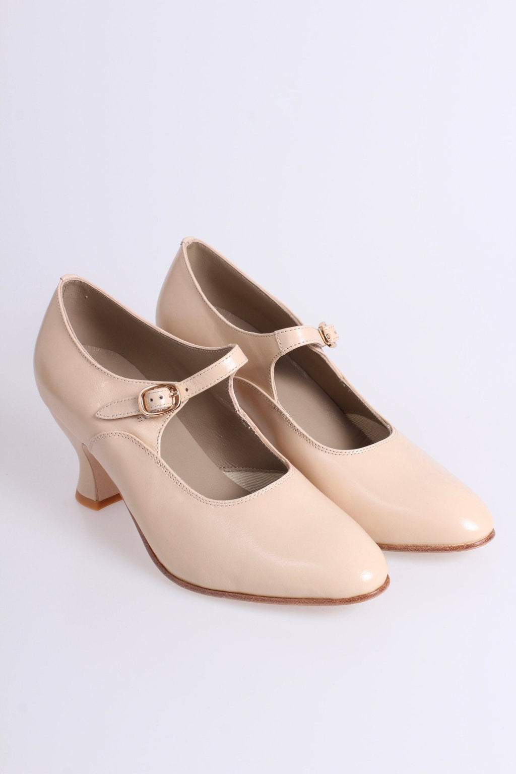 1920's inspired Mary Jane pumps - Cream - Yvonne