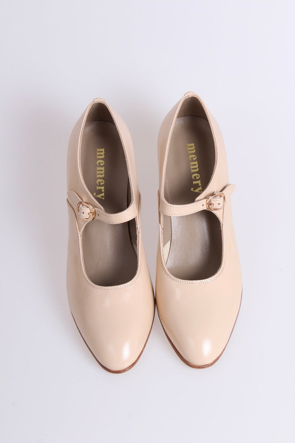 1920's inspired Mary Jane pumps - Cream - Yvonne