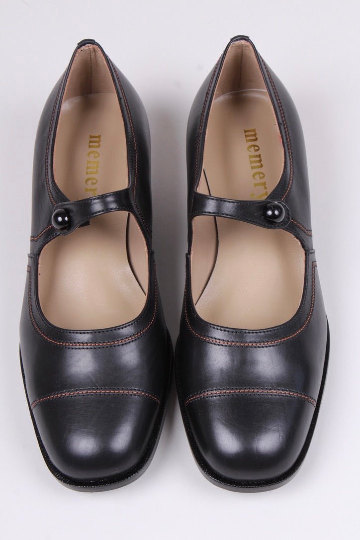 1920s everyday shoe - Black - Ruby