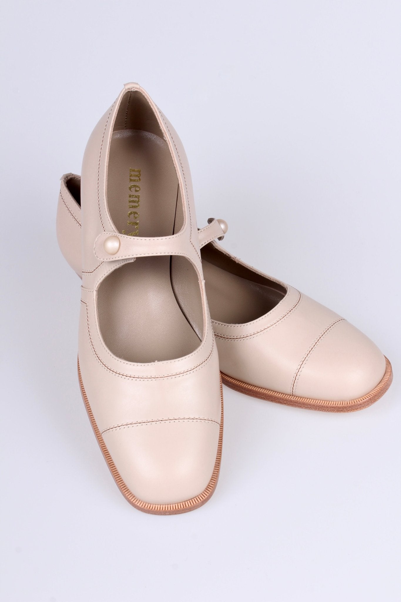1920s everyday shoe - Cream - Ruby