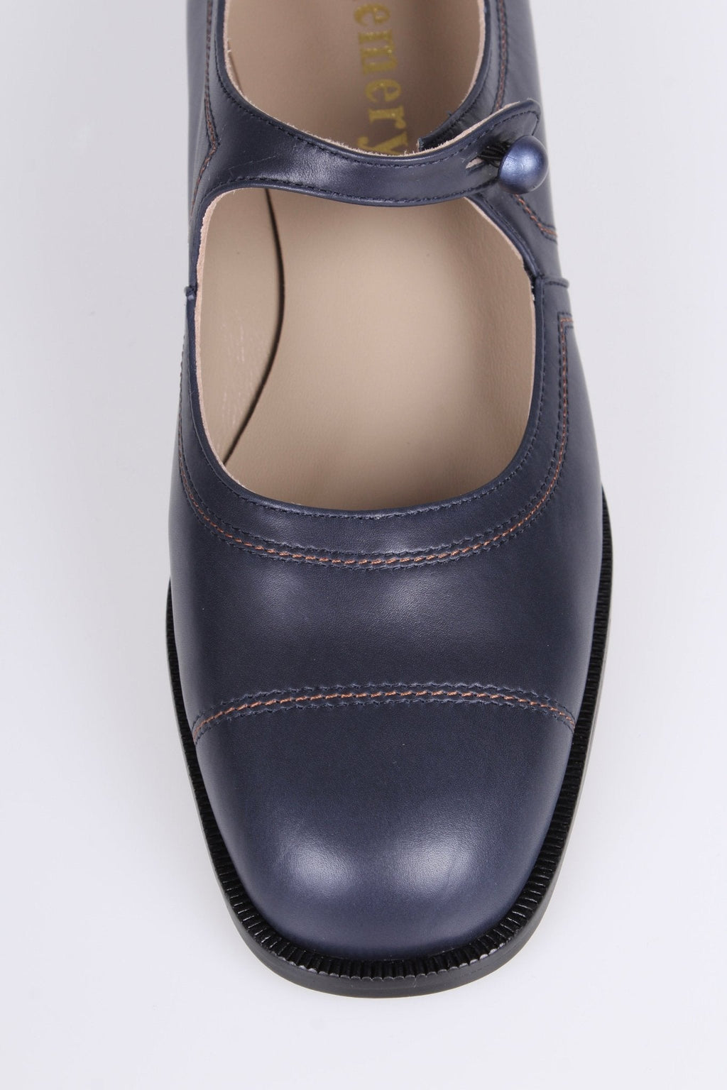 1920s everyday shoe - Navy Blue - Ruby