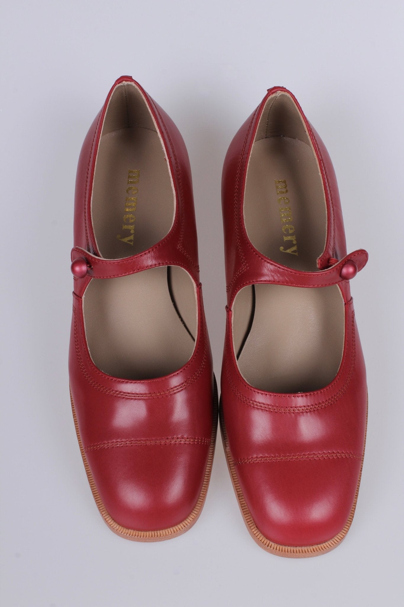 1920s everyday shoe - Red - Ruby