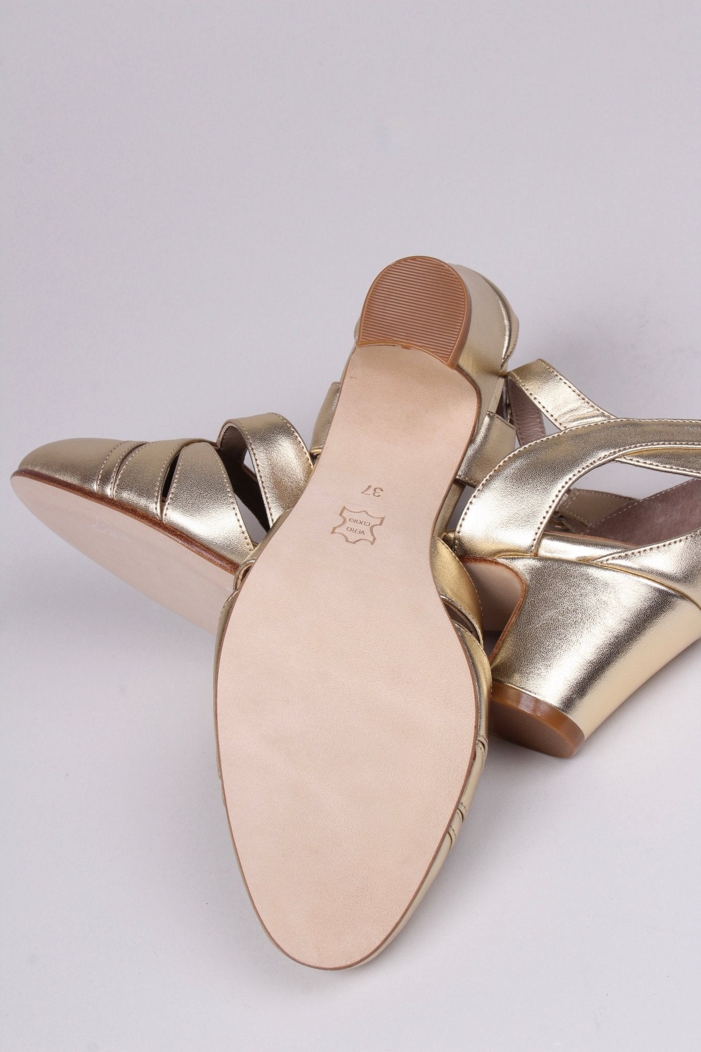 1930s Evening sandal - Gold - Marlene