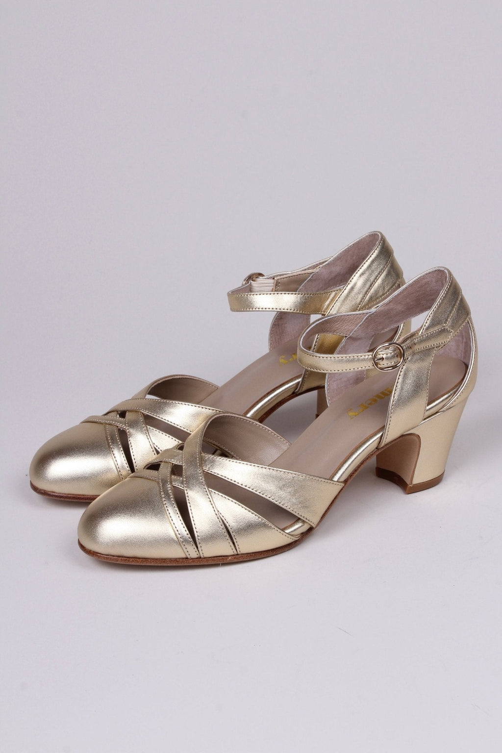 1930s Evening sandal - Gold - Marlene
