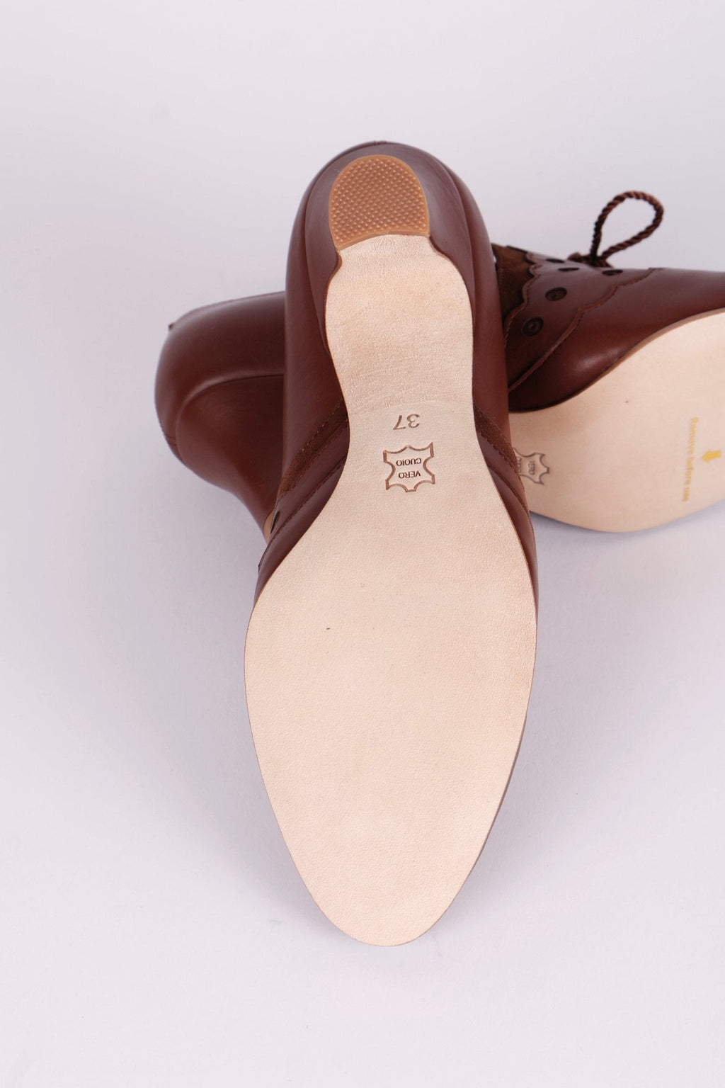 1930s everyday Oxford heels with tassels - Brown - Mildred