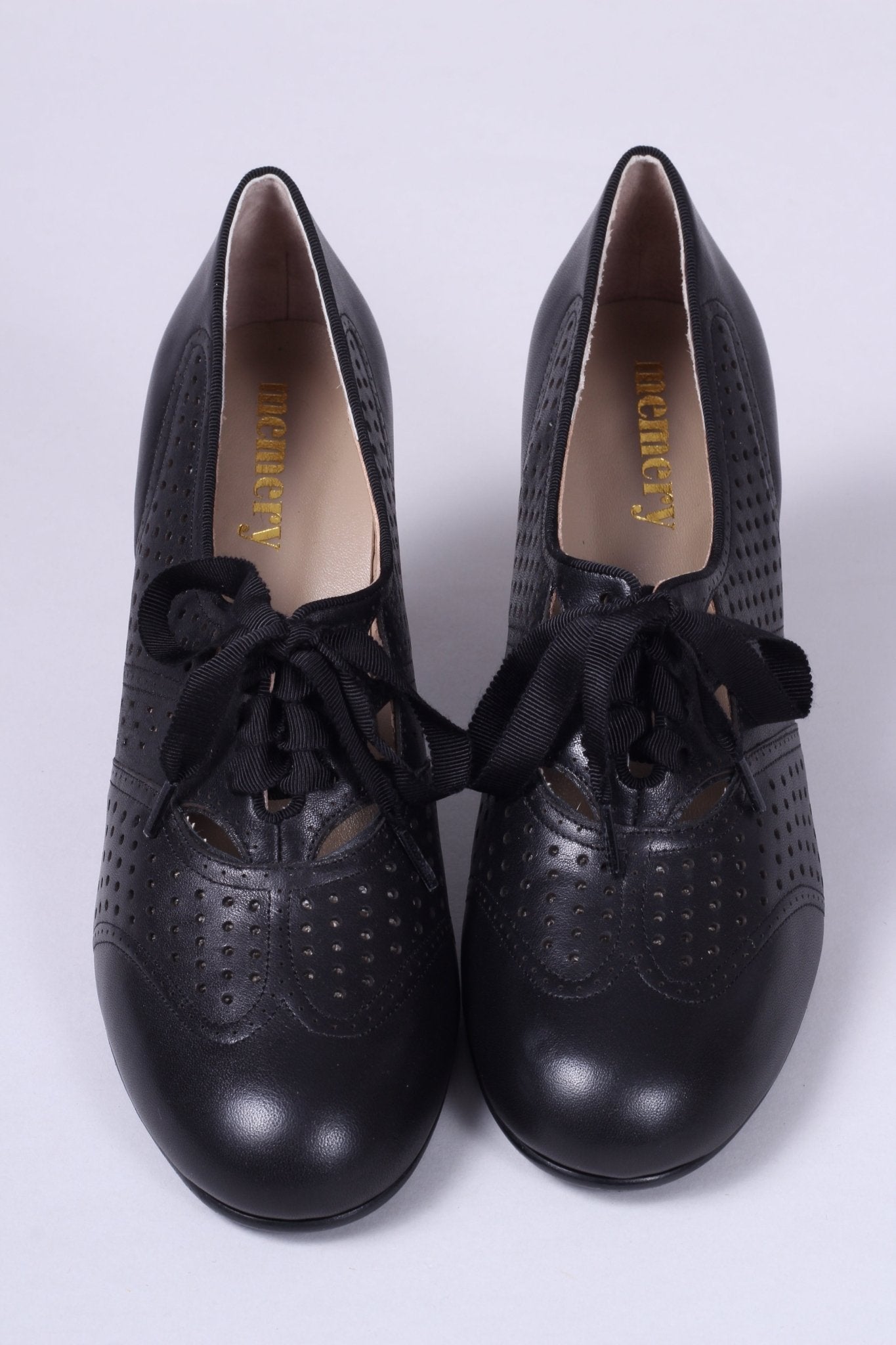 Early 1930s oxford high heels- Black - Marie