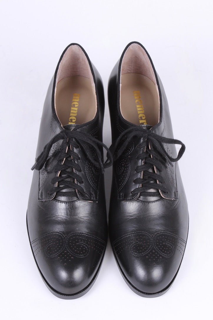 Classic 1930s Oxfords - Black- Juliette