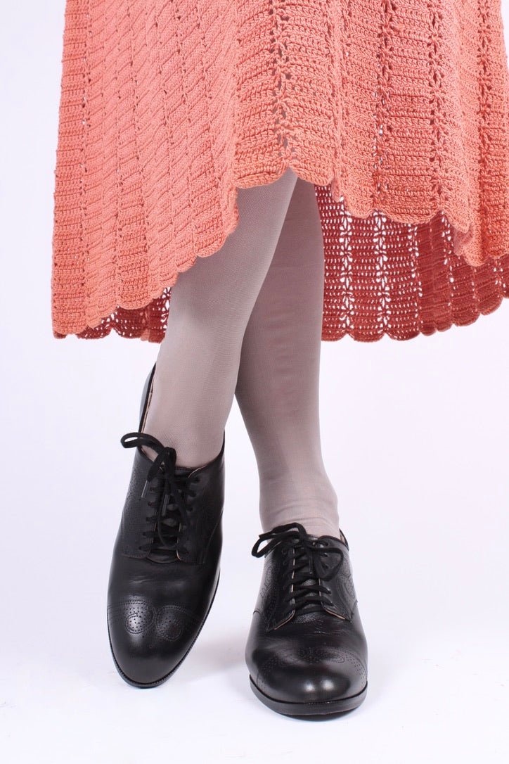 Classic 1930s Oxfords - Black- Juliette