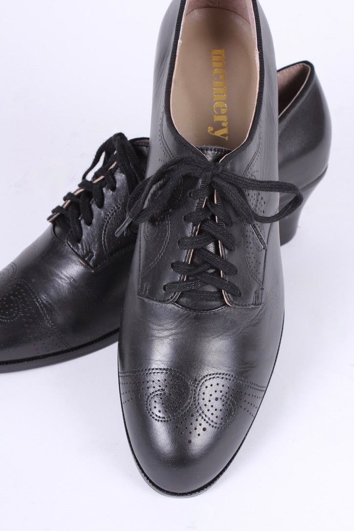 Classic 1930s Oxfords - Black- Juliette