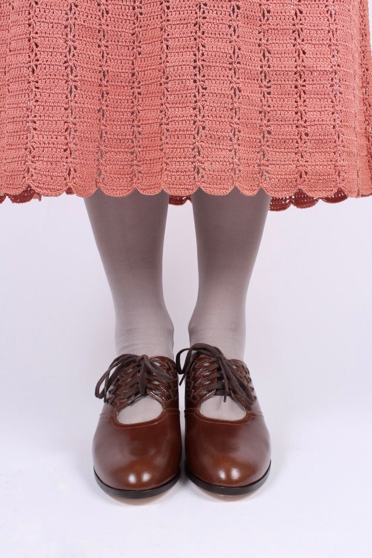 1930s Oxford shoes, brown, Emma