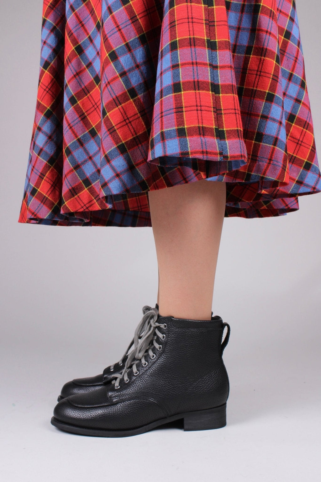 1930s and 1940s winter snow boots with Fur lining - Black - Rita