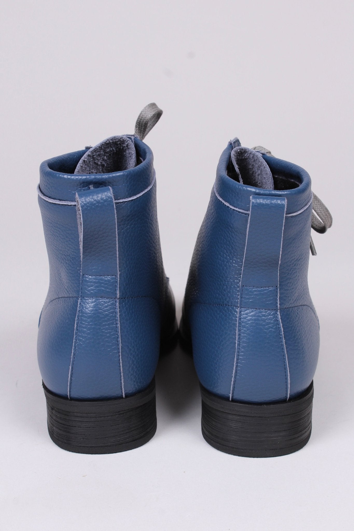 1930s and 1940s winter snow boots with Fur lining - Blue - Rita