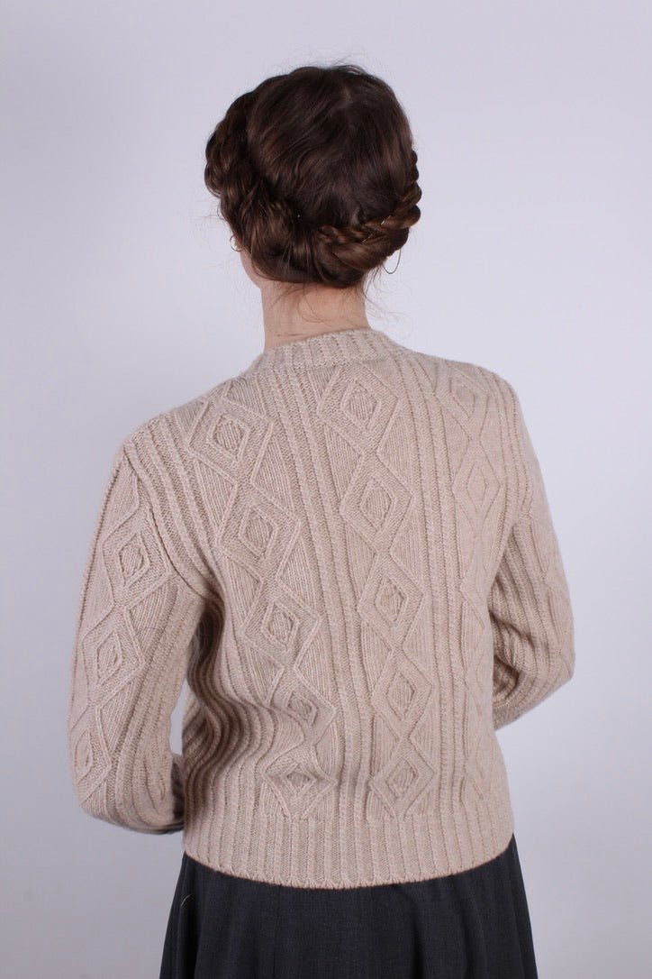 1940s vintage style cardigan - Cream  - Ingrid