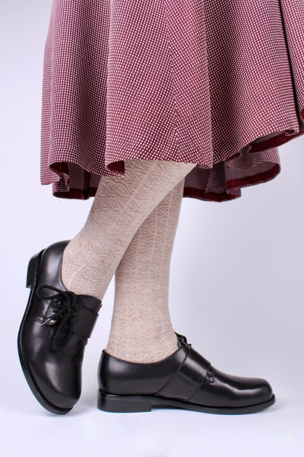 1940s everyday lace-up shoe - black - Ellen