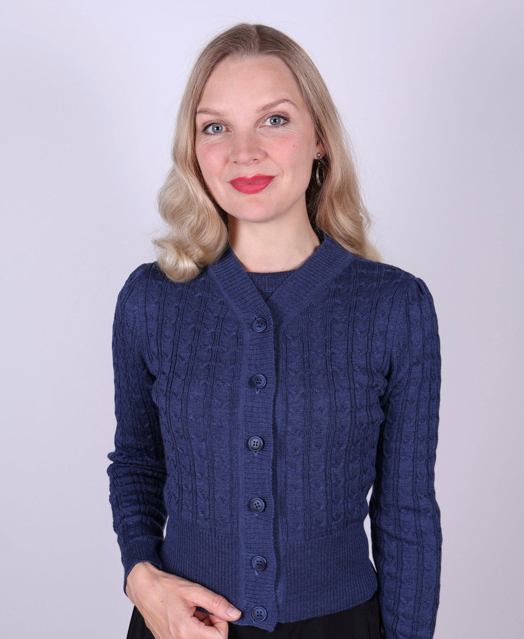 1940s style Cardigan - Blue - Joanne