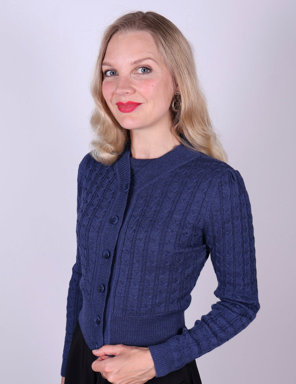 1940s style Cardigan - Blue - Joanne