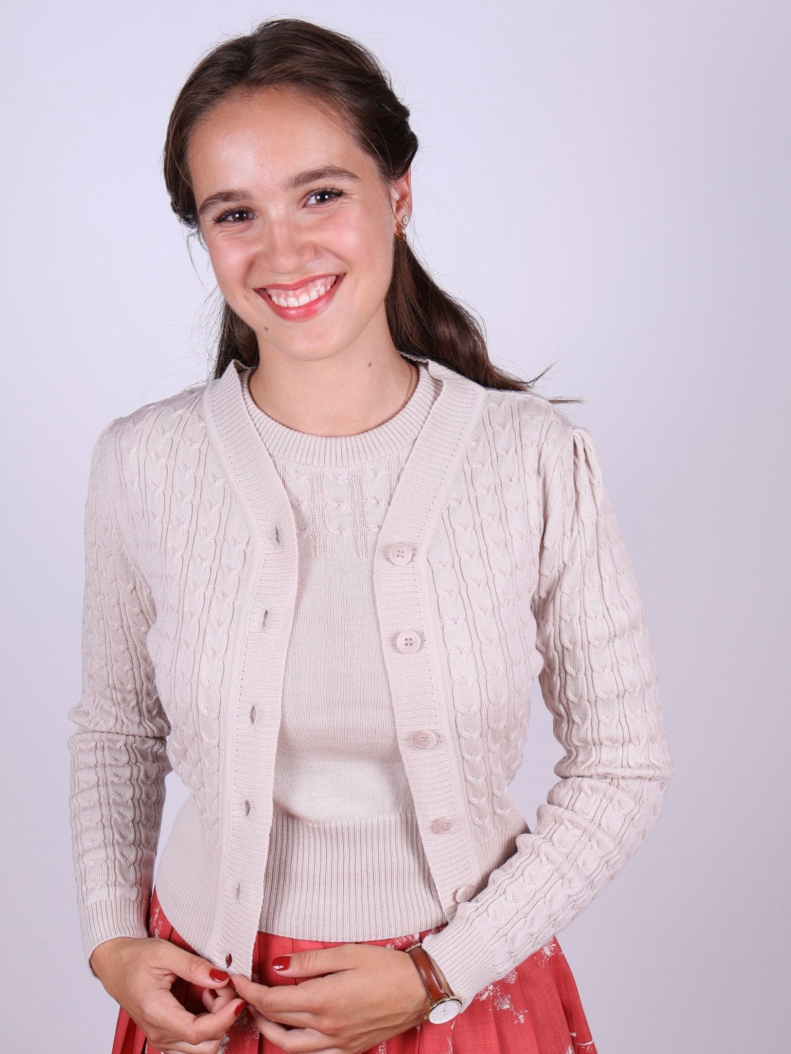 1940s style Cardigan - Cream - Joanne