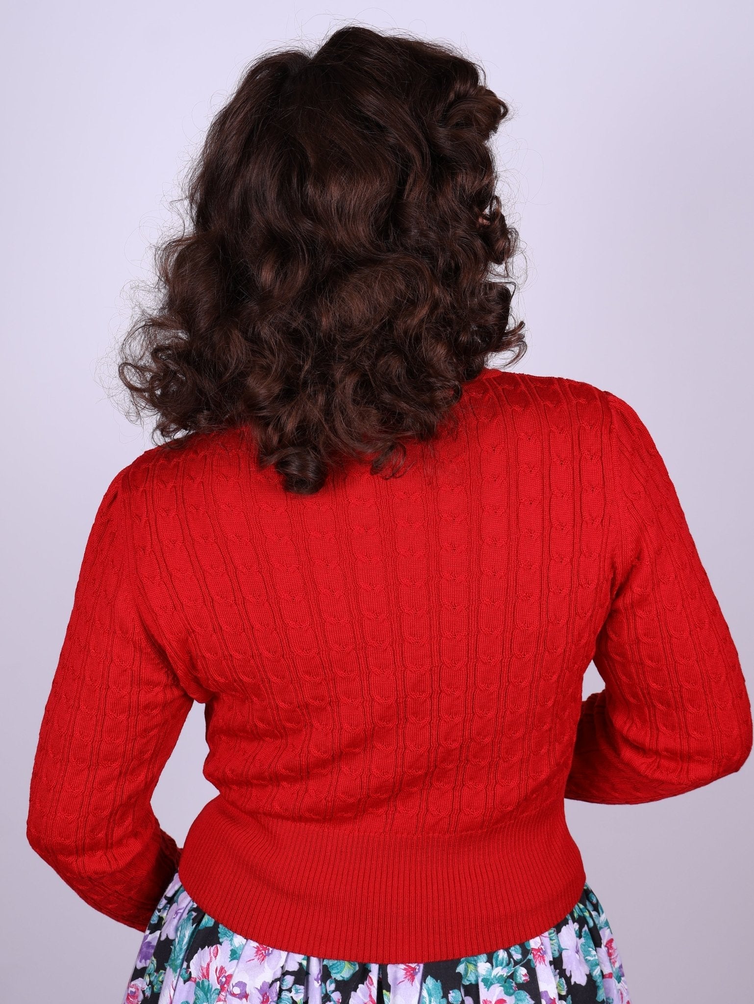 1940s style Cardigan - Red - Joanne