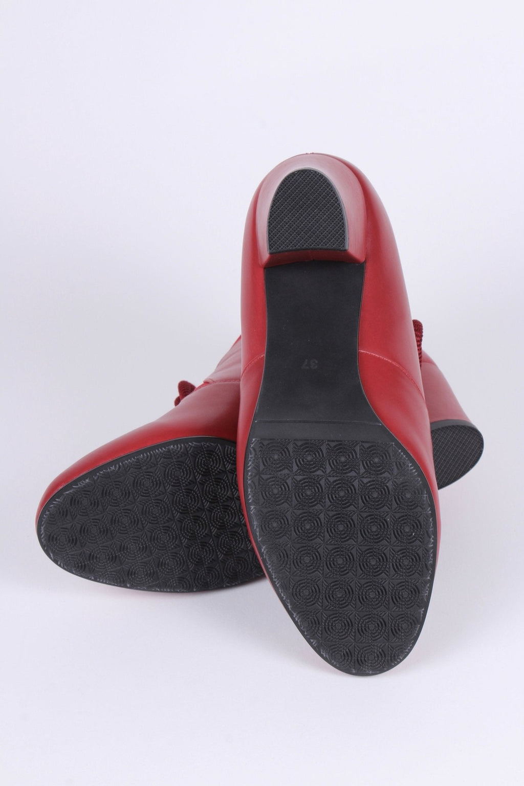 1940s / early 1950s winter ankle boots - Red - Lillie