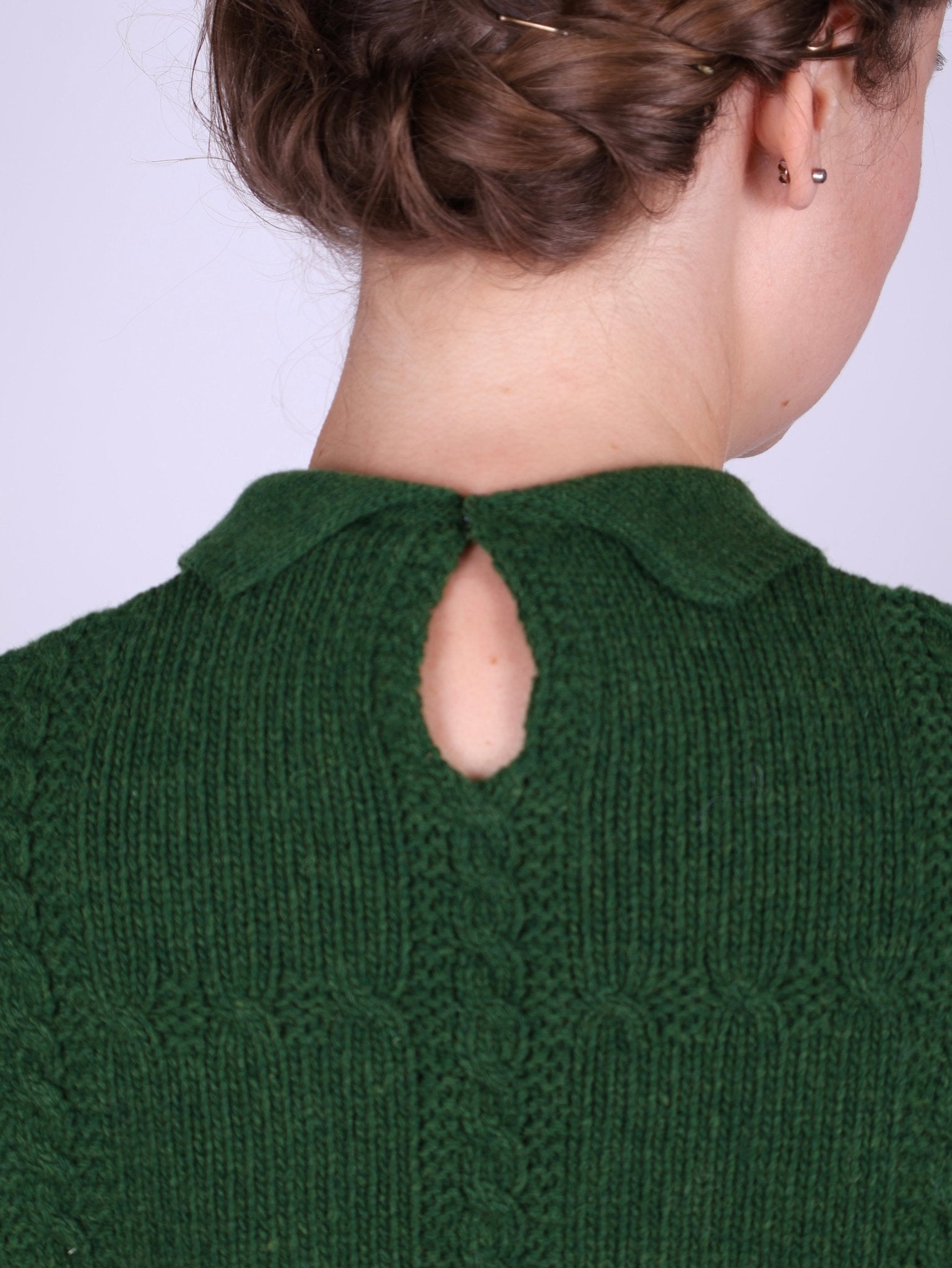 1940s vintage style pullover - Green - Gertrud