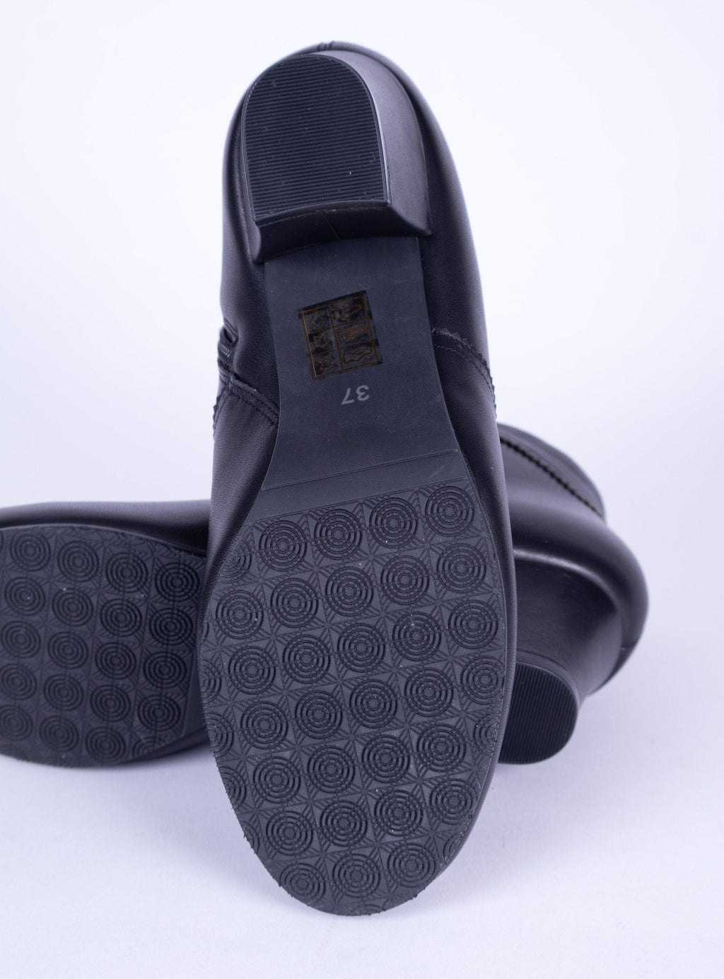 1940s Winter Ankle Boots – Black – Marion