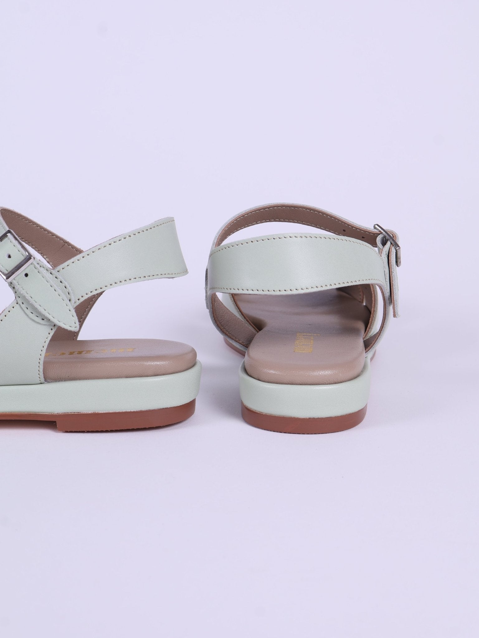 1950s sandals with claud-shaped pattern - Mint - Joy