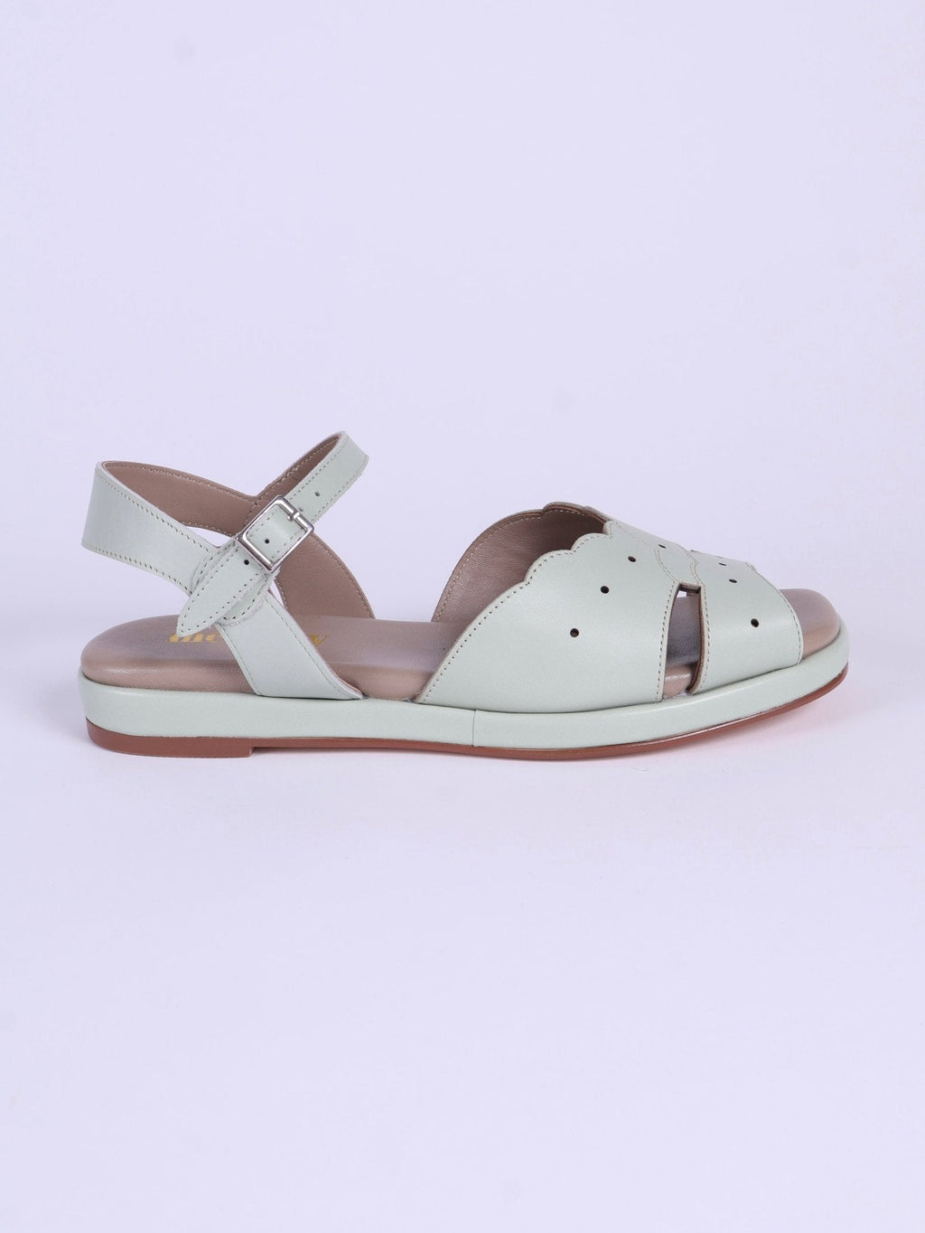 1950s sandals with claud-shaped pattern - Mint - Joy