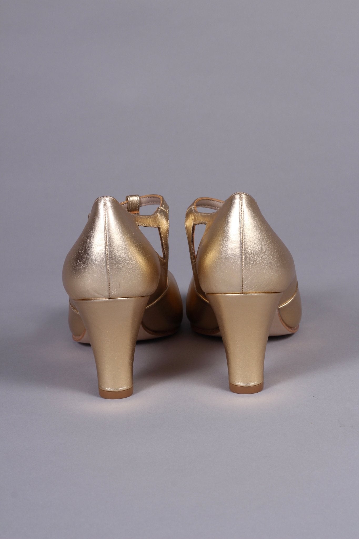 Early 1930s  Art Deco evening sandals - Gold - Helen