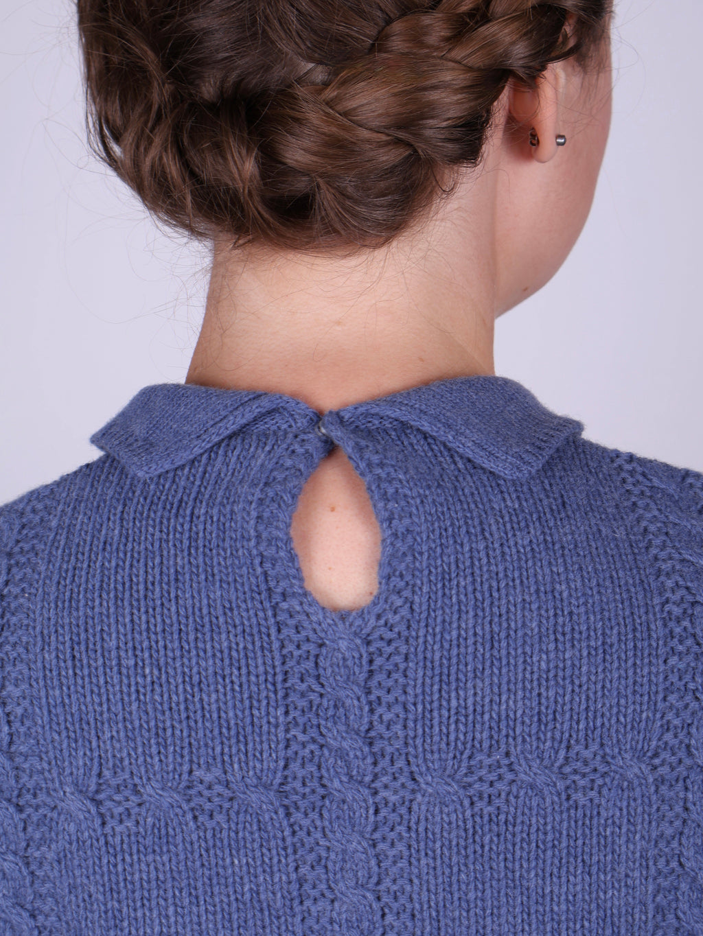 1940s vintage style pullover - Light blue - Gertrud