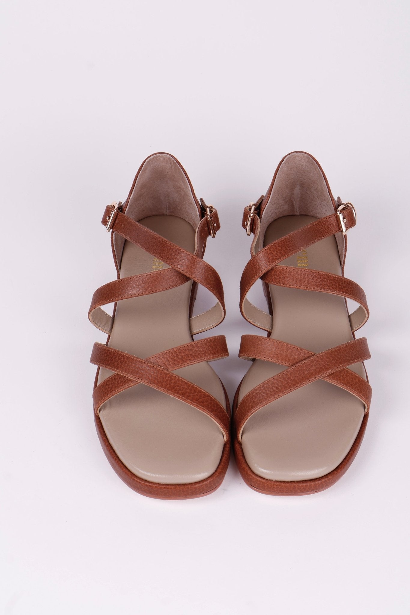 Early 1950s summer sandals - Brown - Sophia