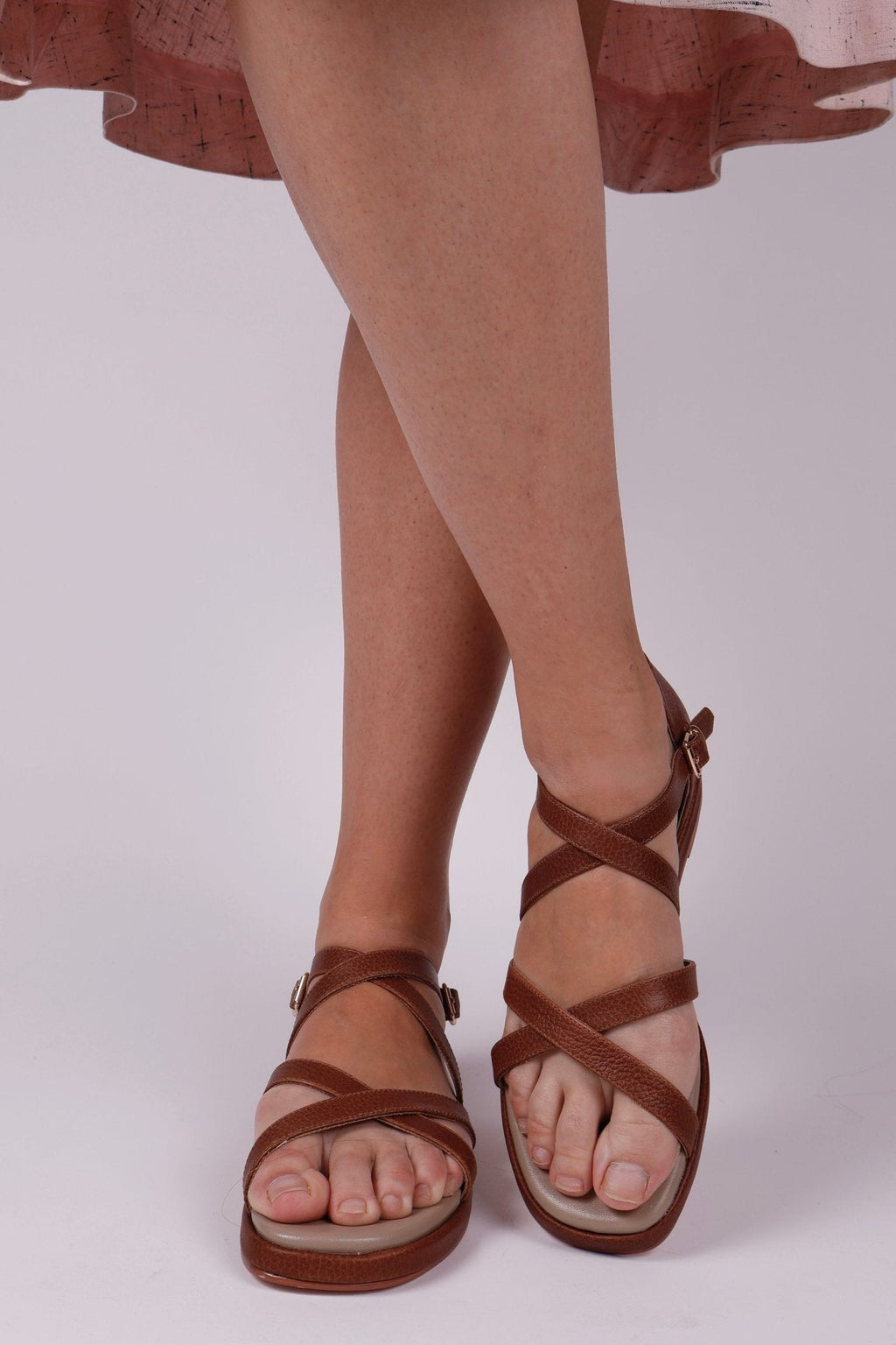 Early 1950s summer sandals - Brown - Sophia