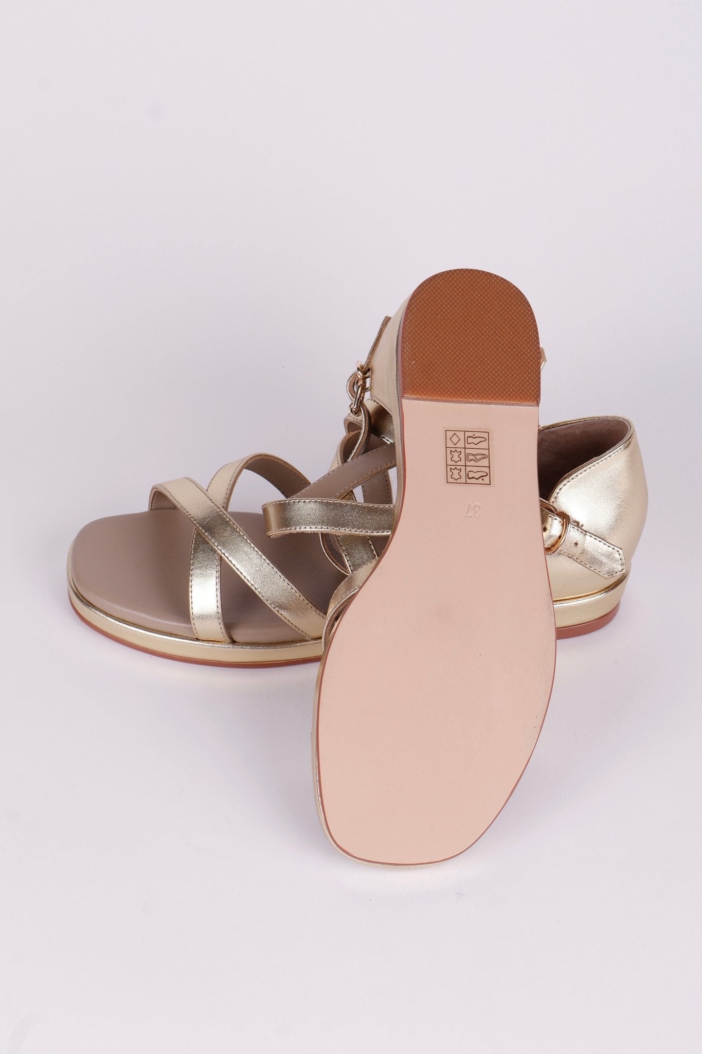 Early 1950s summer sandals - Gold - Sophia