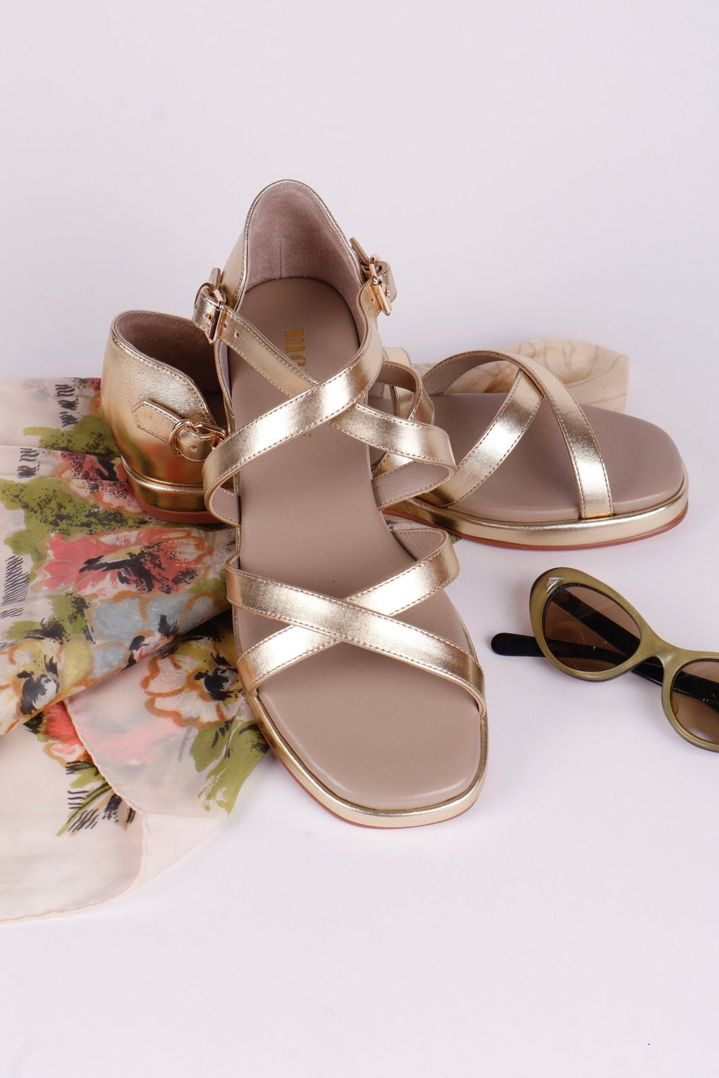 Early 1950s summer sandals - Gold - Sophia