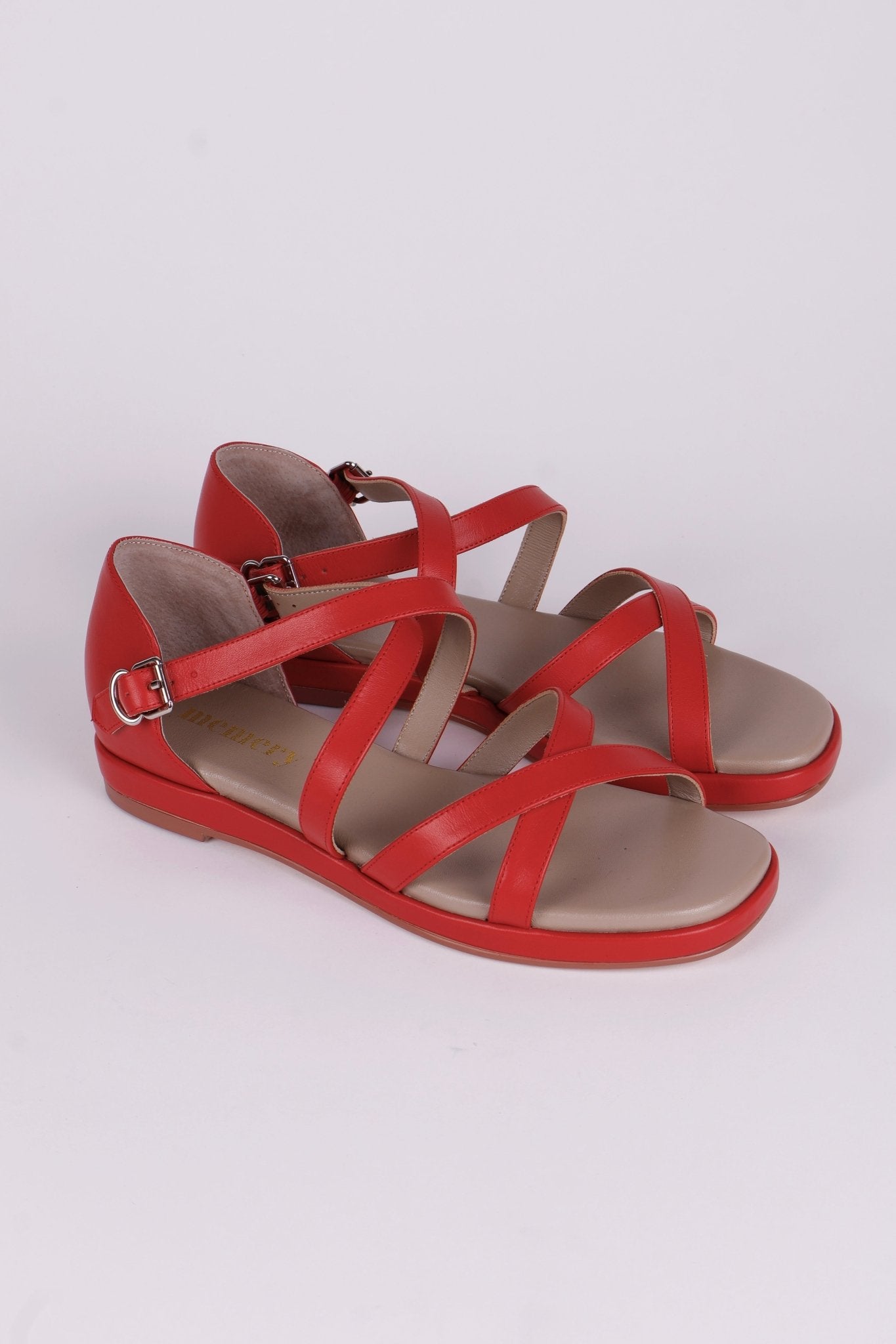 Early 1950s summer sandals - Red - Sophia