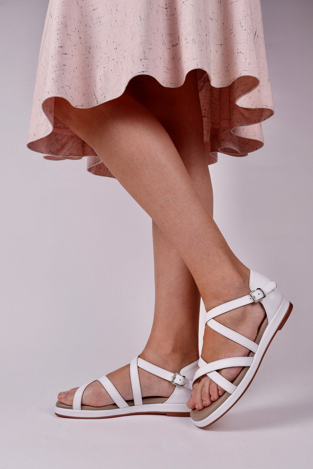 Early 1950s summer sandals - White - Sophia