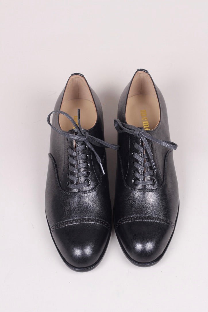 Edwardian style Oxford shoe, 1900-1920 - black - Florence
