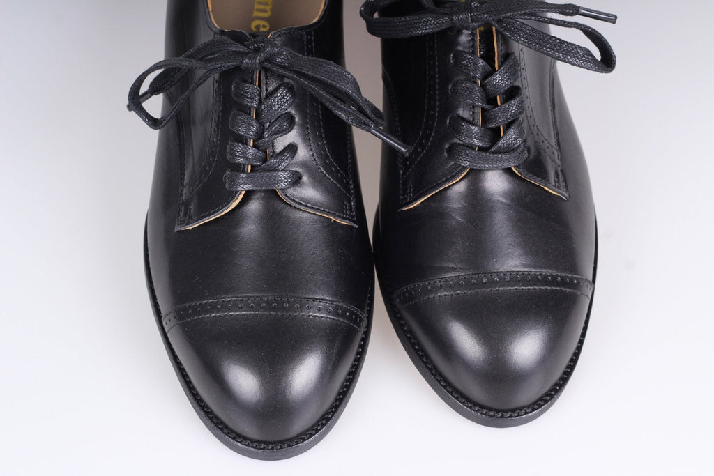 1940s Derby shoes - Black - Eleanor