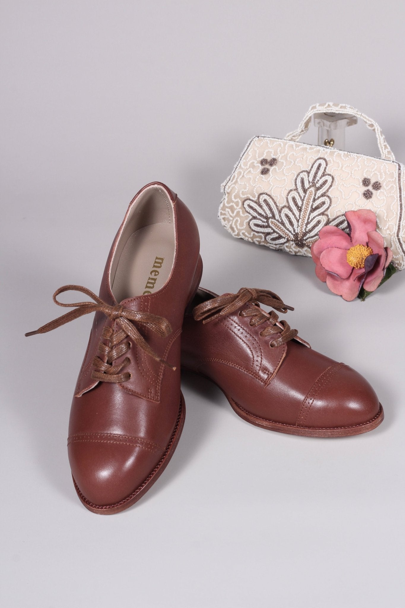 1940s Derby shoes - Brown - Eleanor