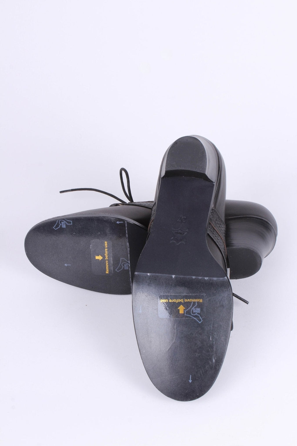 Early 1940s everyday lace-up shoes - Black - Emily