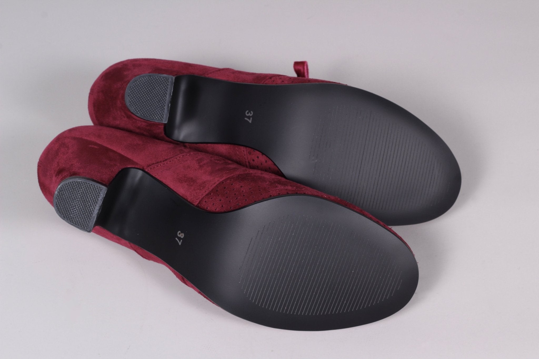 VEGAN shoes - 40s vintage style pumps  with shoe lace - Red - Esther